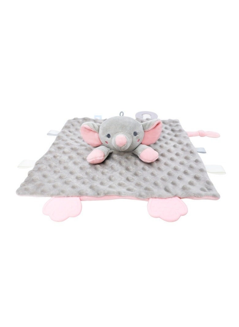 Gonice Elephant Security Blanket, Soft Lovey Unisex Lovie Baby Gifts for Newborn Boys and Girls Snuggle Toy Stuffed Animal Grey - Image 2